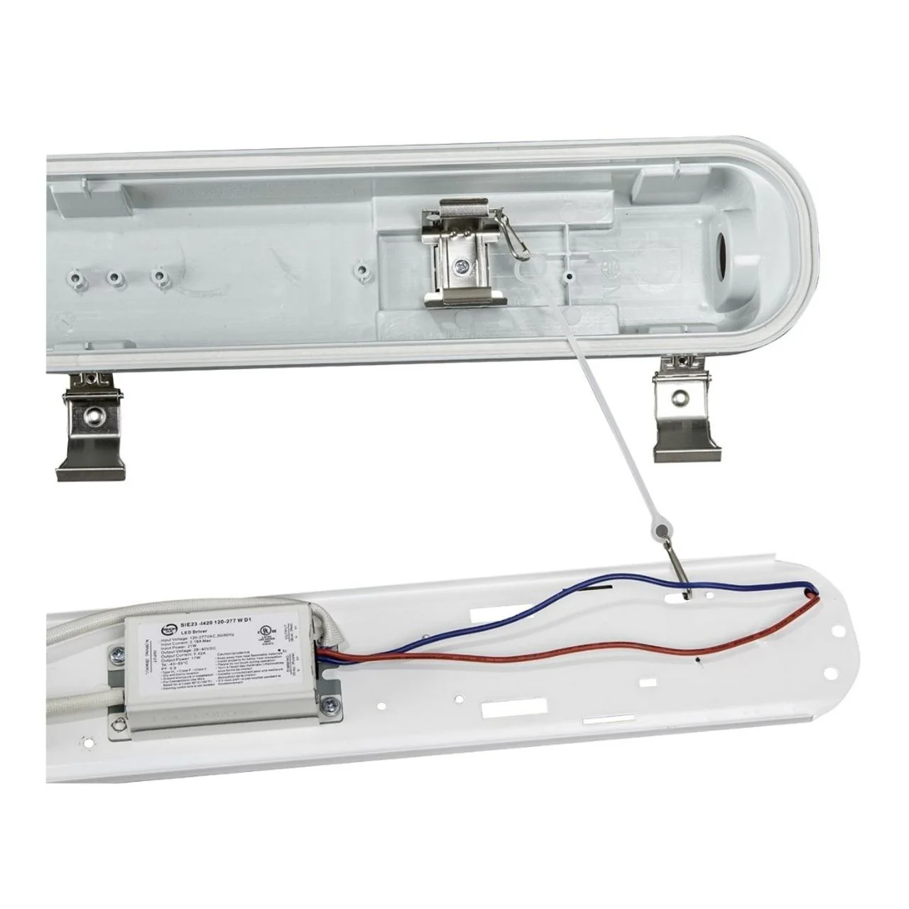 Case of 4 - 2ft LED Vapor Tight Light - 20W -2640 Lumens - Energetic Lighting - Image 4