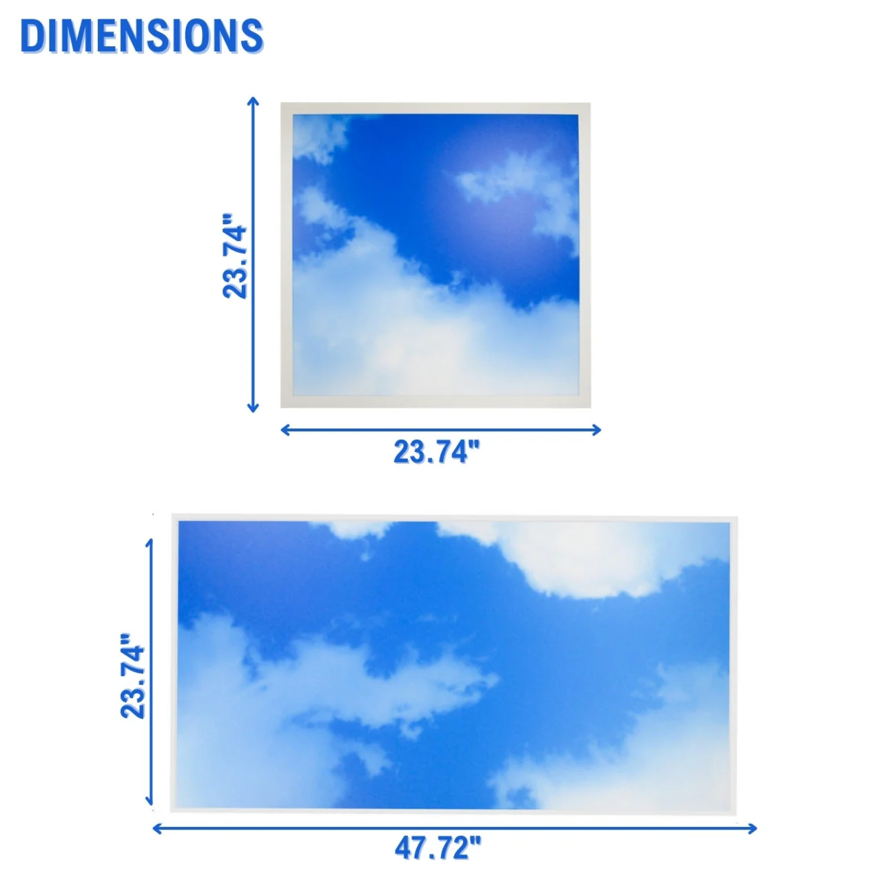 Case of 4 - 2x2 LED Flat Panel Light Cloud Design - 5 Wattage Adjustable - 5 Color Tunable - LumeGen - Image 13