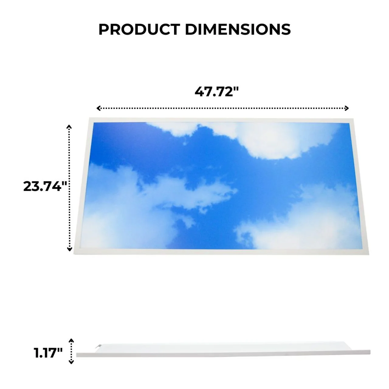 Case of 4 - 2x4 LED Flat Panel Light Cloud Design - Wattage Adjustable 20W/25W/30W/40W/50W - 5 Color Tunable  - LumeGen - Image 3
