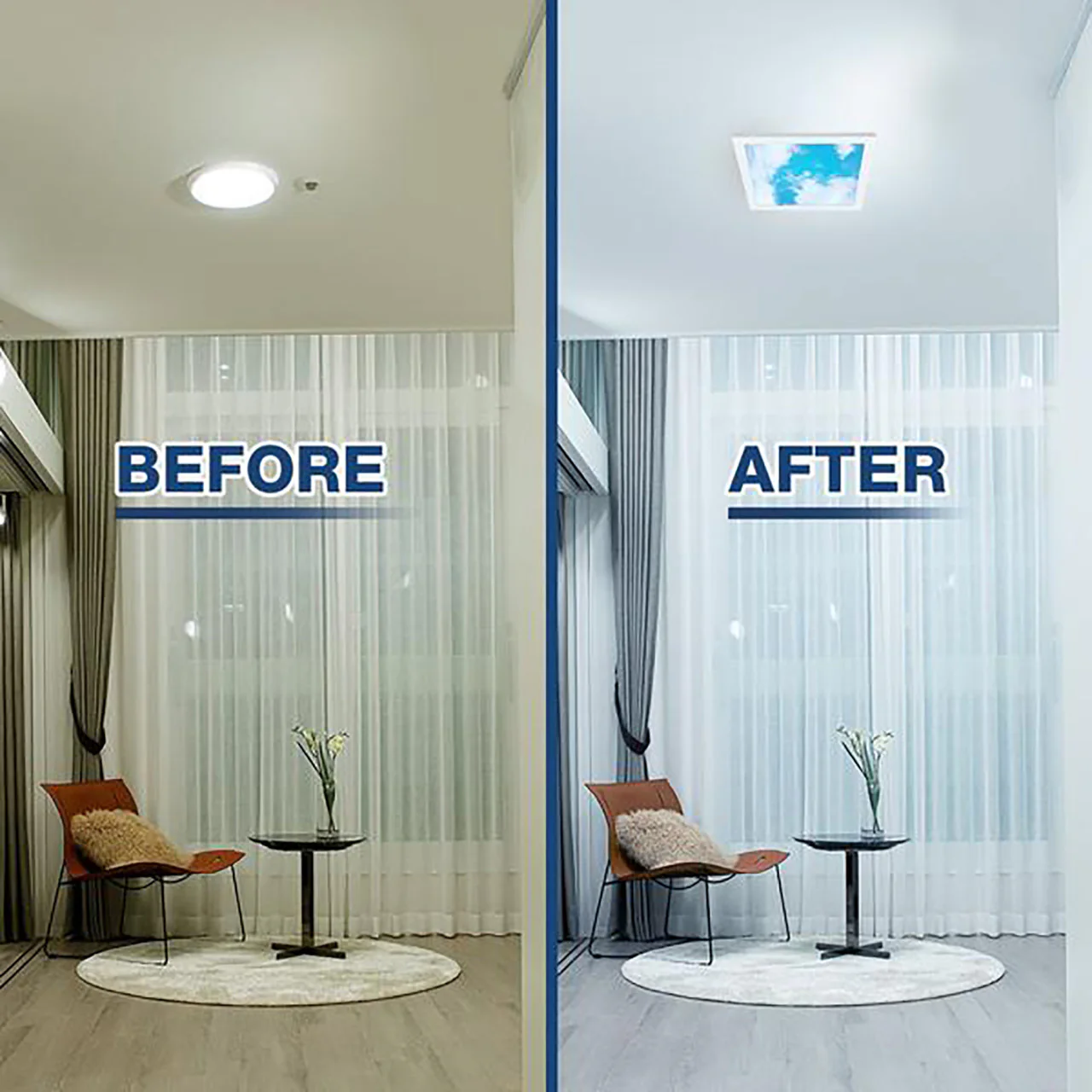 Case of 4 - 12in. LED Square Sky Downlights - 24W - 1200 Lumens - Beyond LED Technology - Image 3
