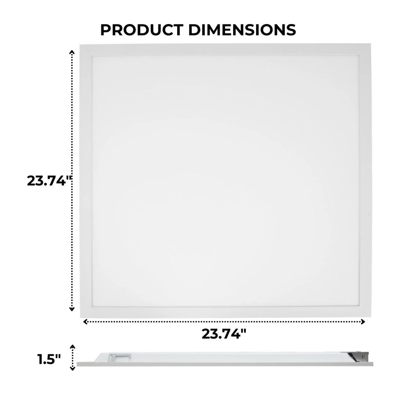 Surface Mount 2x2 LED Flat Panel Light - 30W - 3500K - Case of 4 - LumeGen - Image 6
