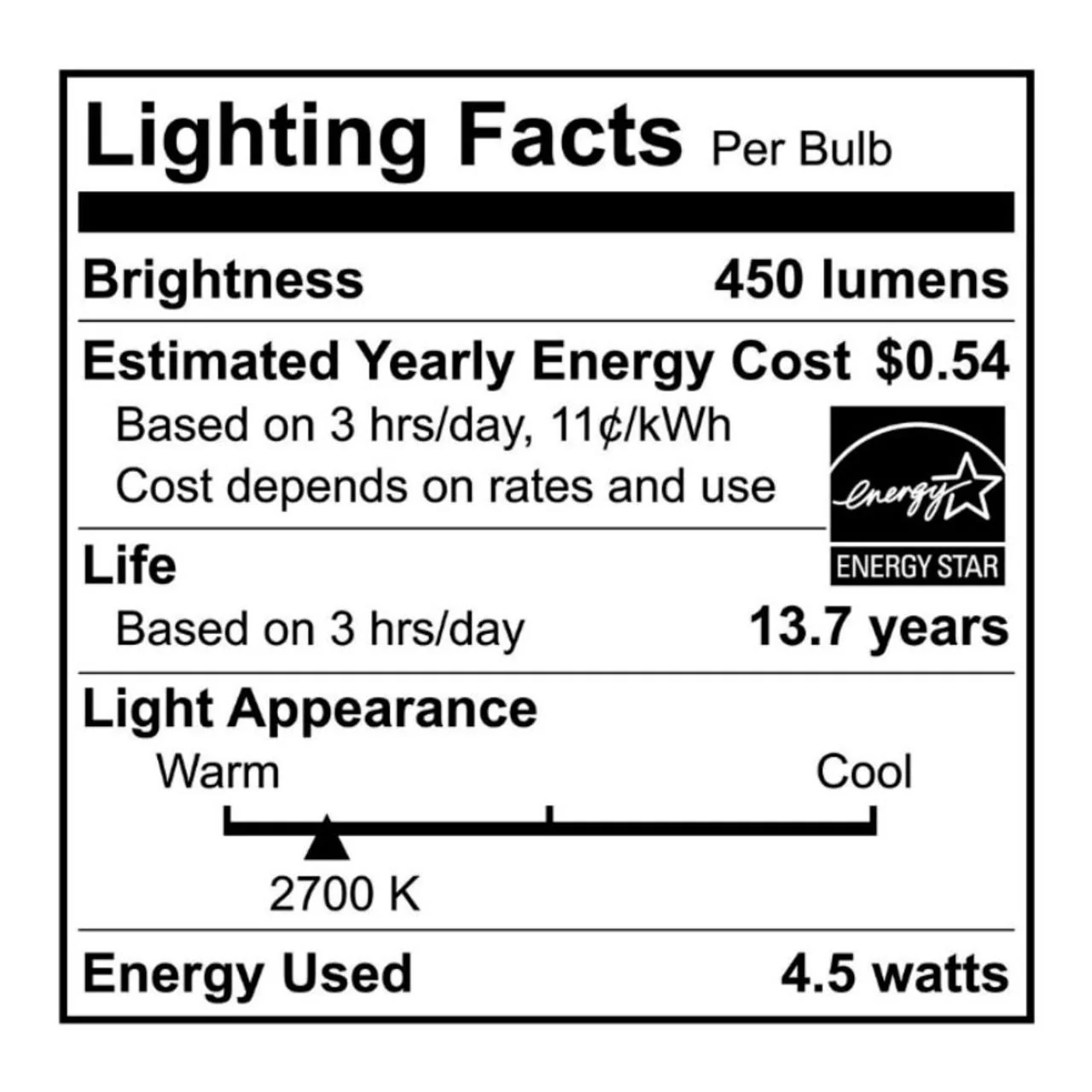 CASE OF 24 - LED A15 Filament Bulb - 4.5W - 40W Equiv. - 450 Lumens - Clear Glass - Euri Lighting (6 Packs of 4 Bulbs) - Image 2