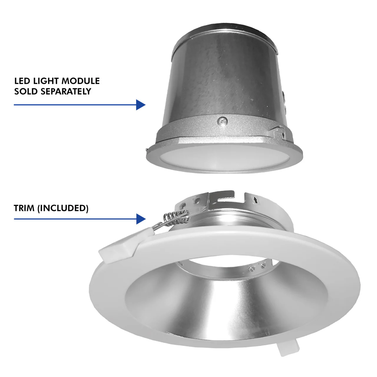 Case of 6 - 4in. VersaFlex Series Recessed Trim - White - Beyond LED Technology - Image 4