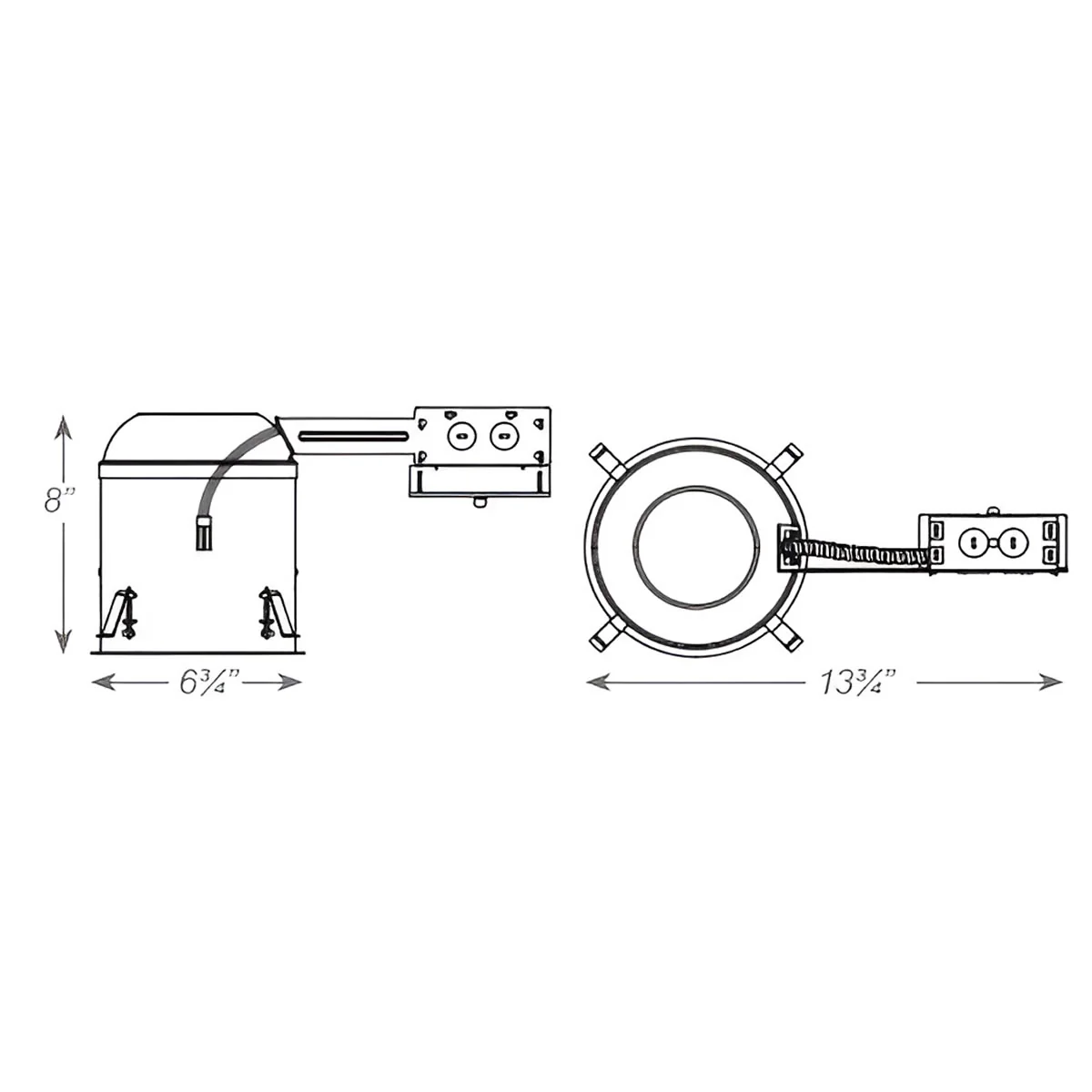Case of 6 - 6in. Remodel LED Recessed Housing - IC Rated - Image 3