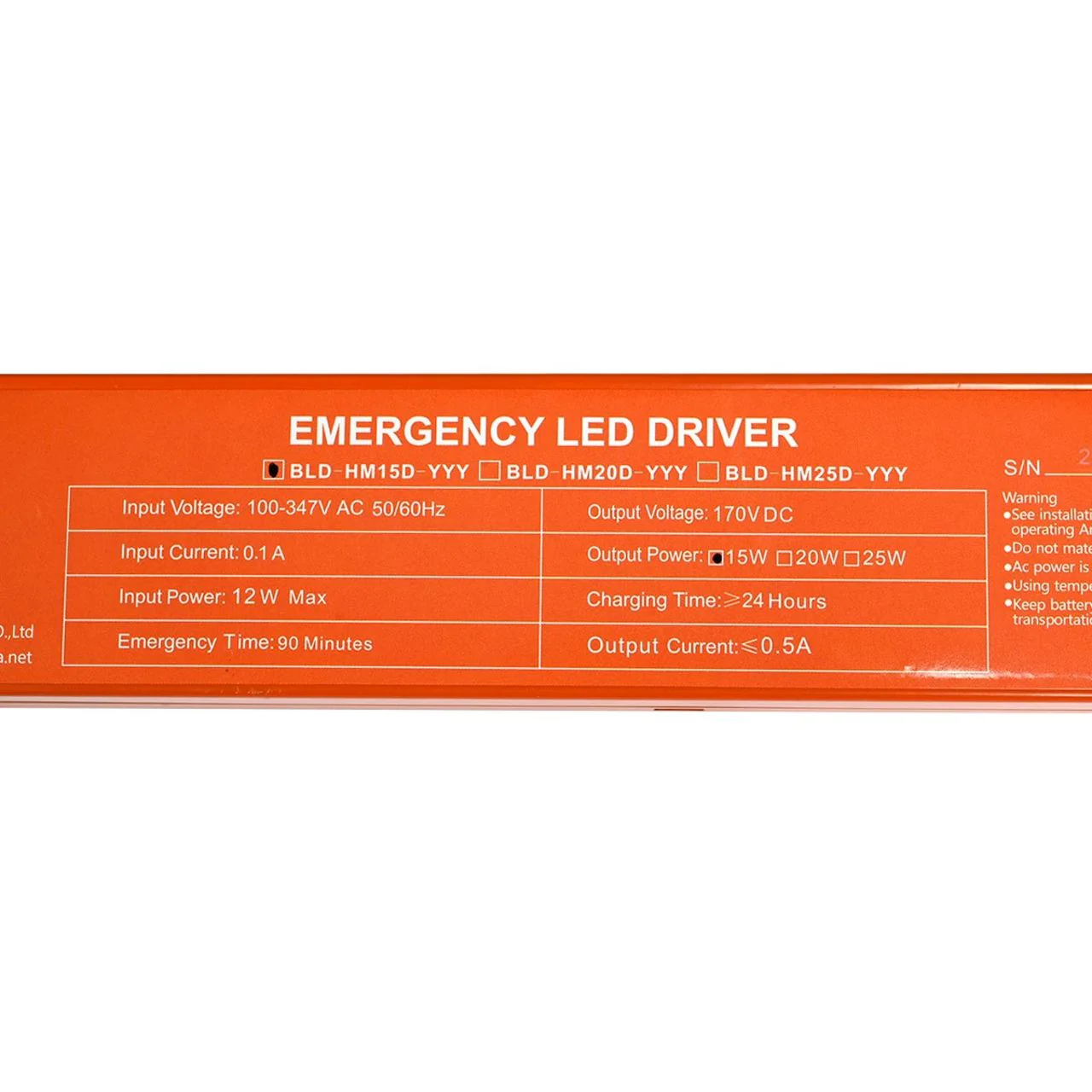 Emergency LED Driver - 15W Output - 90 Minute Backup Time - Image 7