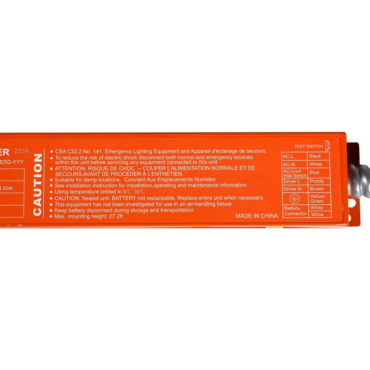 Emergency LED Driver - 20W Output - 90 Minute Backup Time - Image 7