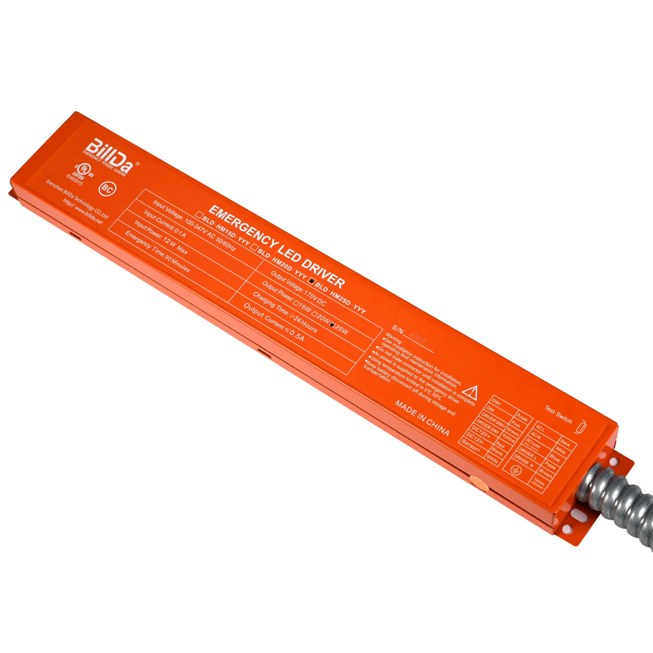 Emergency LED Driver - 25W Output - 90 Minute Backup Time - Image 4