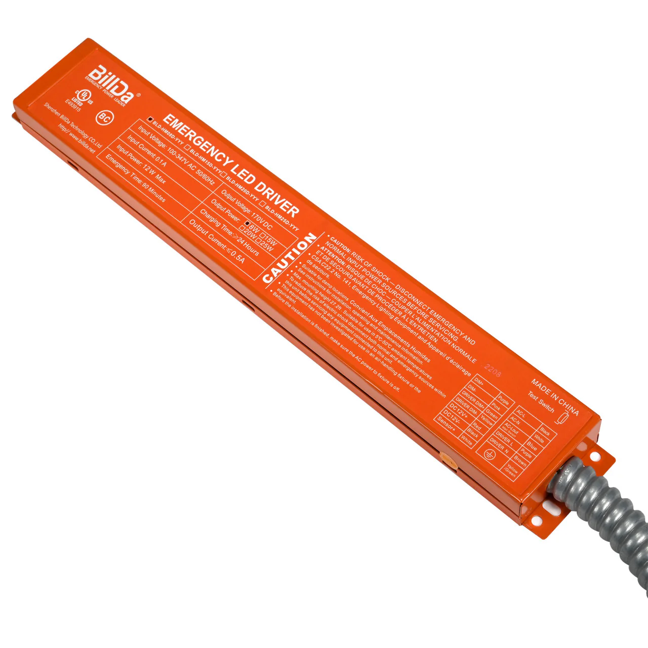 Emergency LED Driver - 8W Output - 90 Minute Backup Time - Image 3
