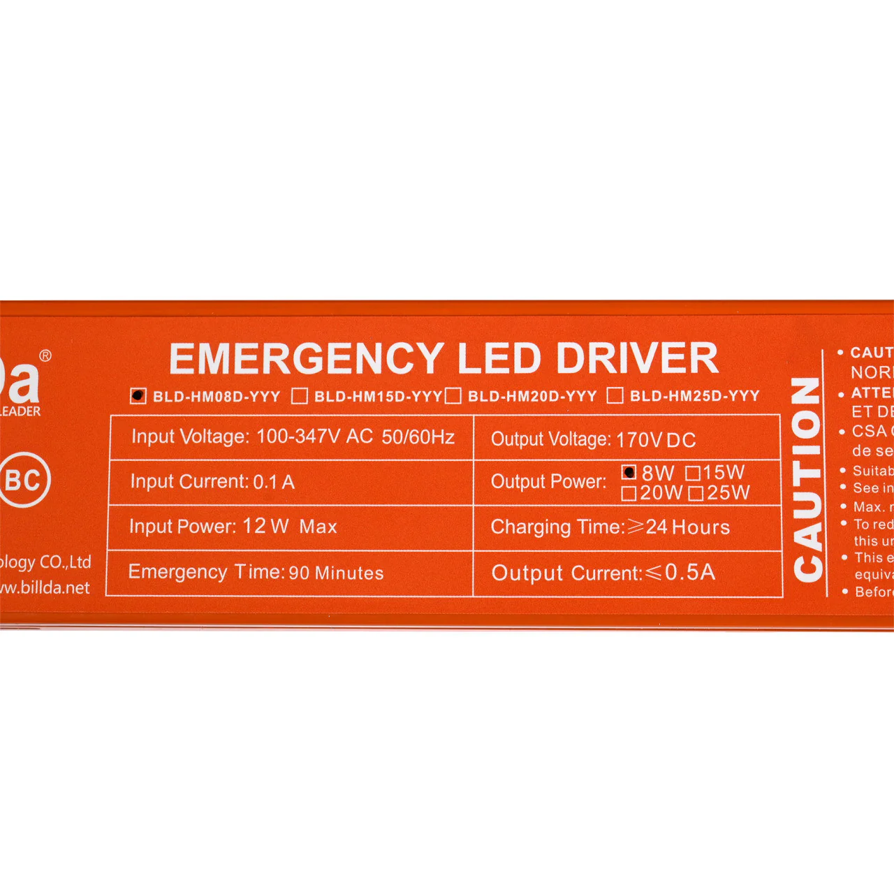 Emergency LED Driver - 8W Output - 90 Minute Backup Time - Image 4