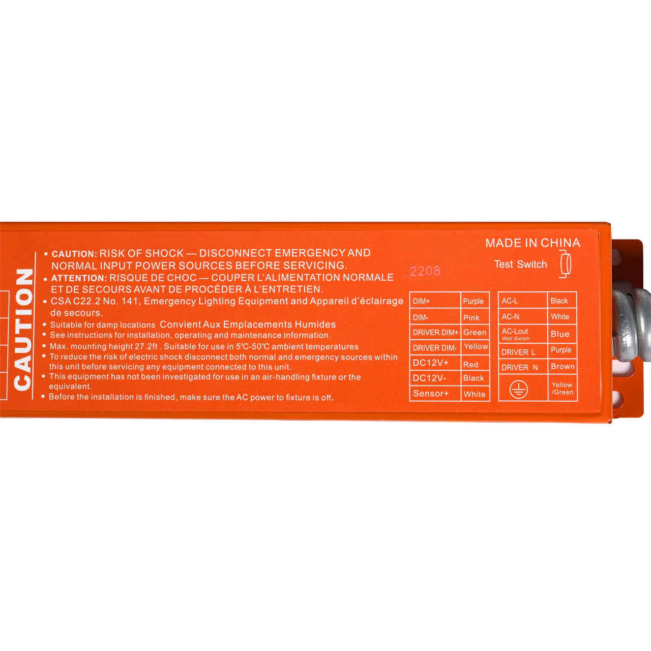 Emergency LED Driver - 8W Output - 90 Minute Backup Time - Image 5