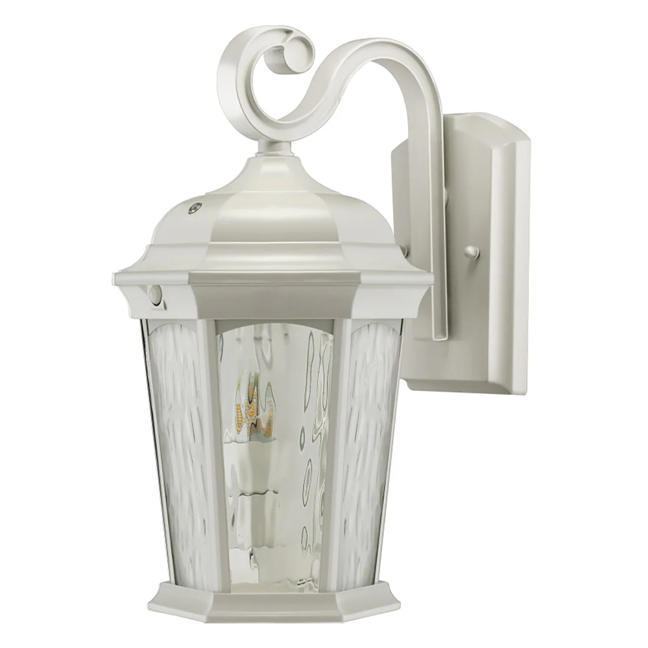 LED Outdoor Wall Flame Lantern Light - 12.5W - 1200 Lumens - 3000K - White Water Glass Finish - Euri Lighting - Image 3