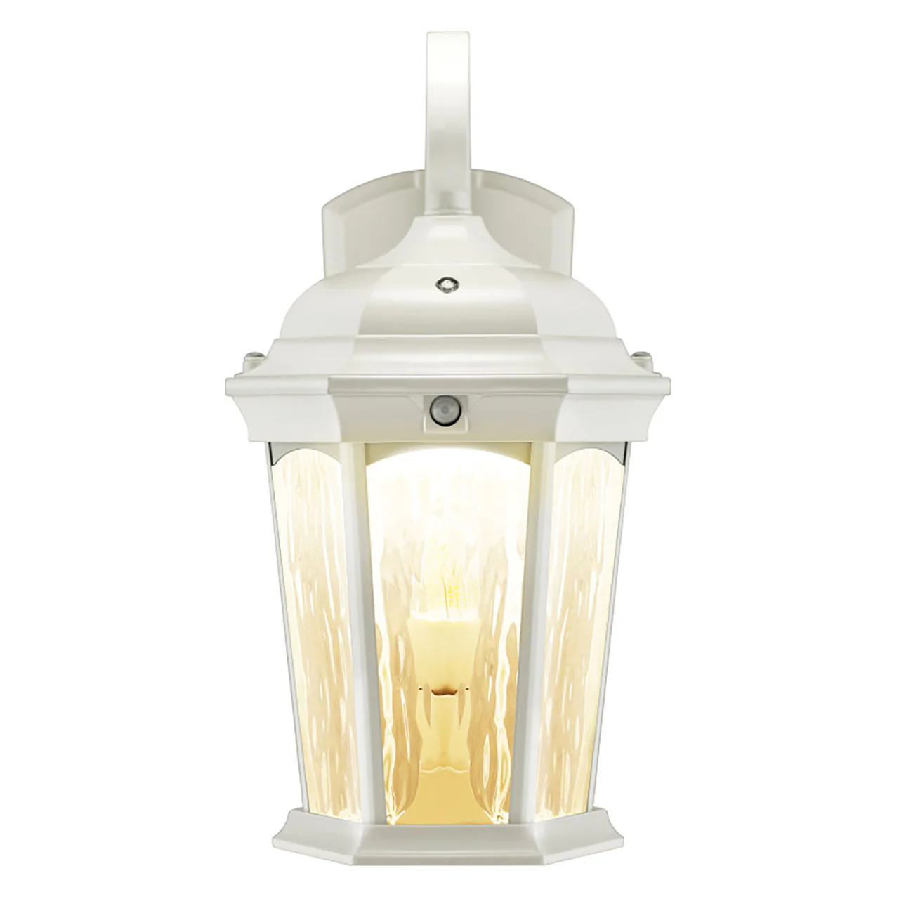 LED Outdoor Wall Flame Lantern Light - 12.5W - 1200 Lumens - 3000K - White Water Glass Finish - Euri Lighting - Image 4