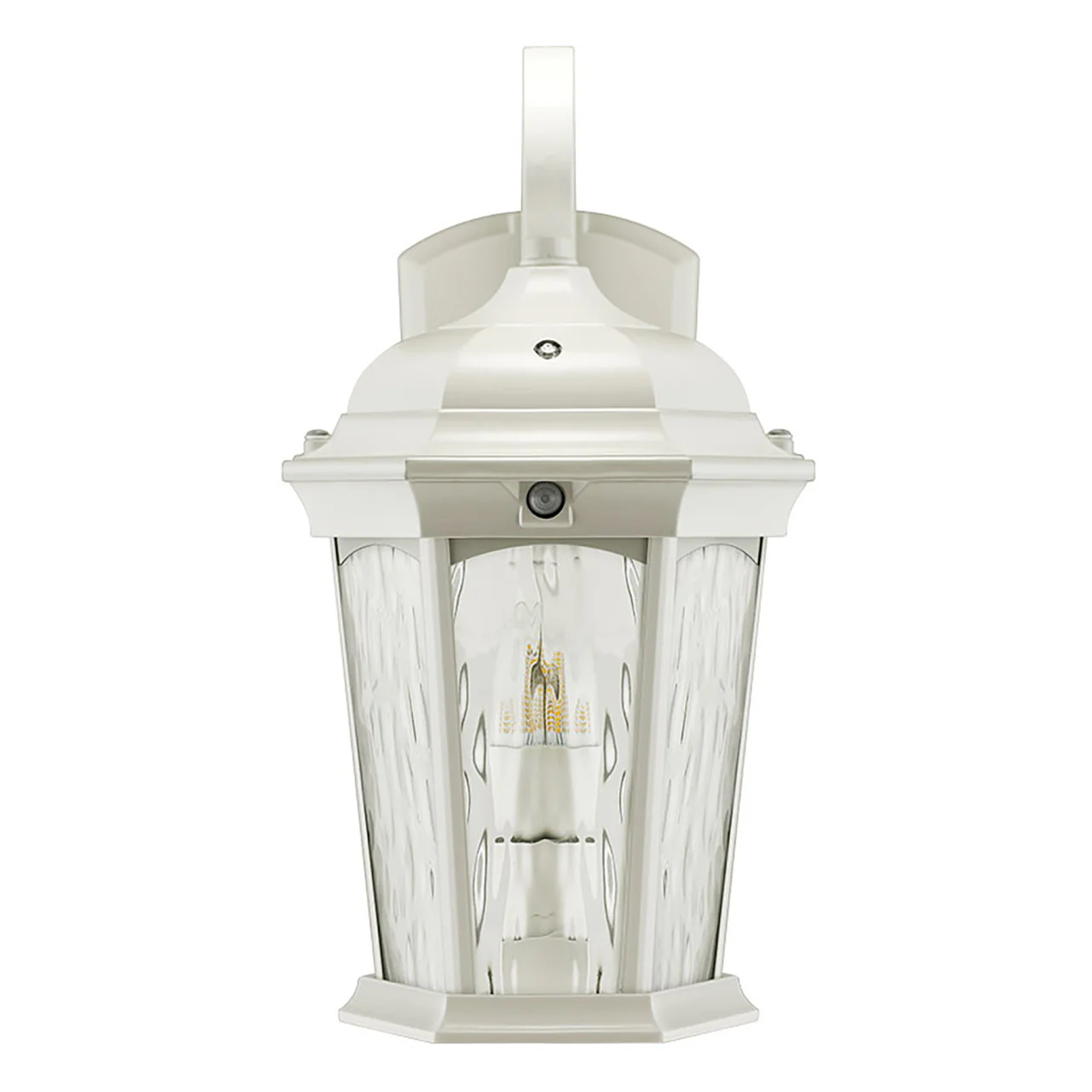 LED Outdoor Wall Flame Lantern Light - 12.5W - 1200 Lumens - 3000K - White Water Glass Finish - Euri Lighting - Image 5