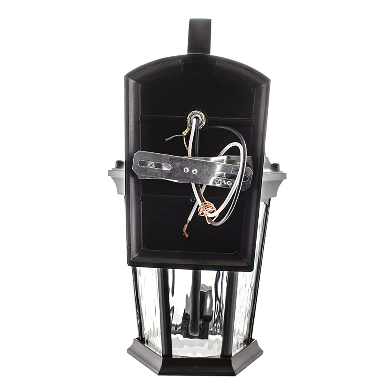 LED Outdoor Wall Flame Lantern Light - 12.5W - 1200 Lumens - 3000K - Bronze Water Glass Finish - Euri Lighting - Image 7