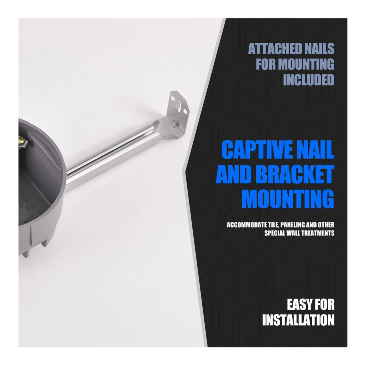 Full Case Outlet Box - 4in. Round w/ Hanger Bar 20 Cu. In. Nail On - Energetic Lighting - Image 3