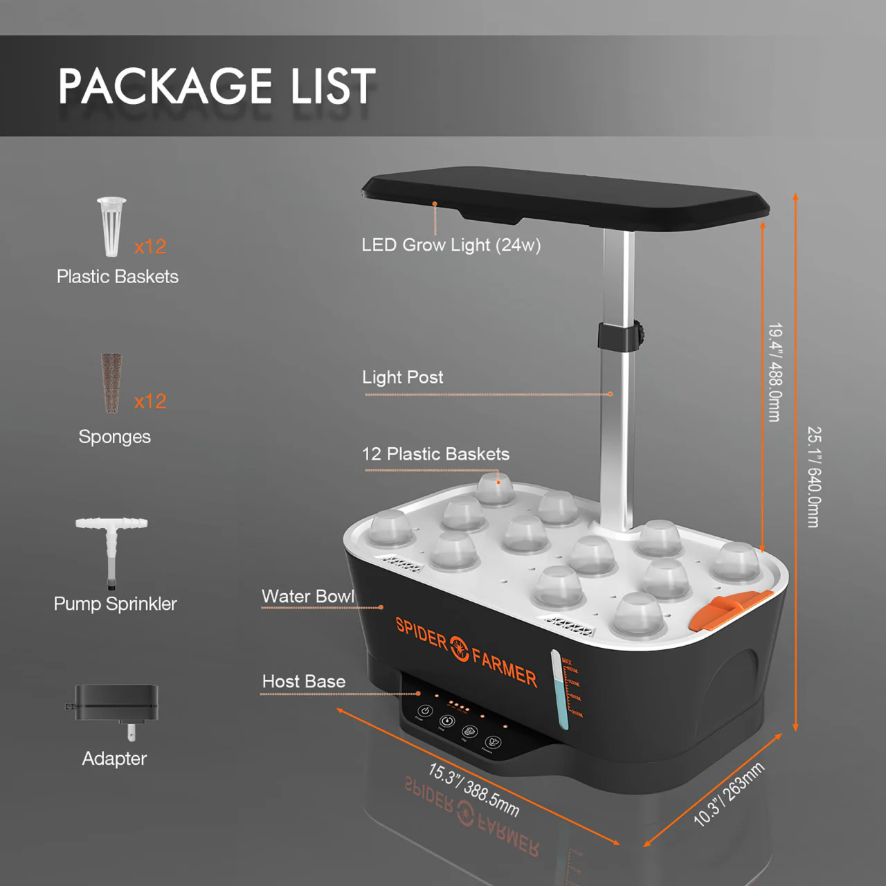 Indoor Hydroponic Grow System - 24W - Spider Farmer - Image 2