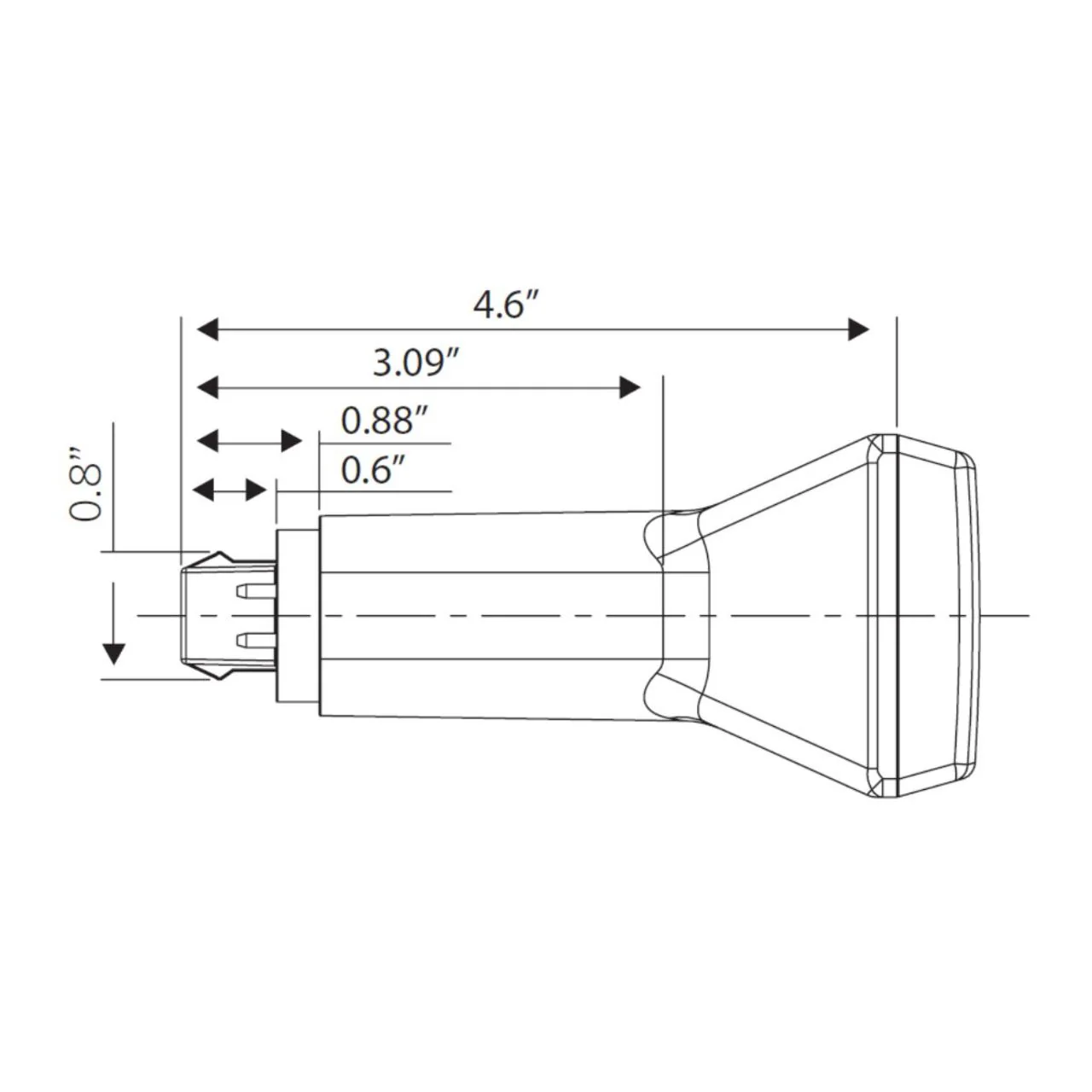 LED 4-Pin Vertical PL Lamp - CFL Ballast Compatible - 9W - Keystone - Image 3