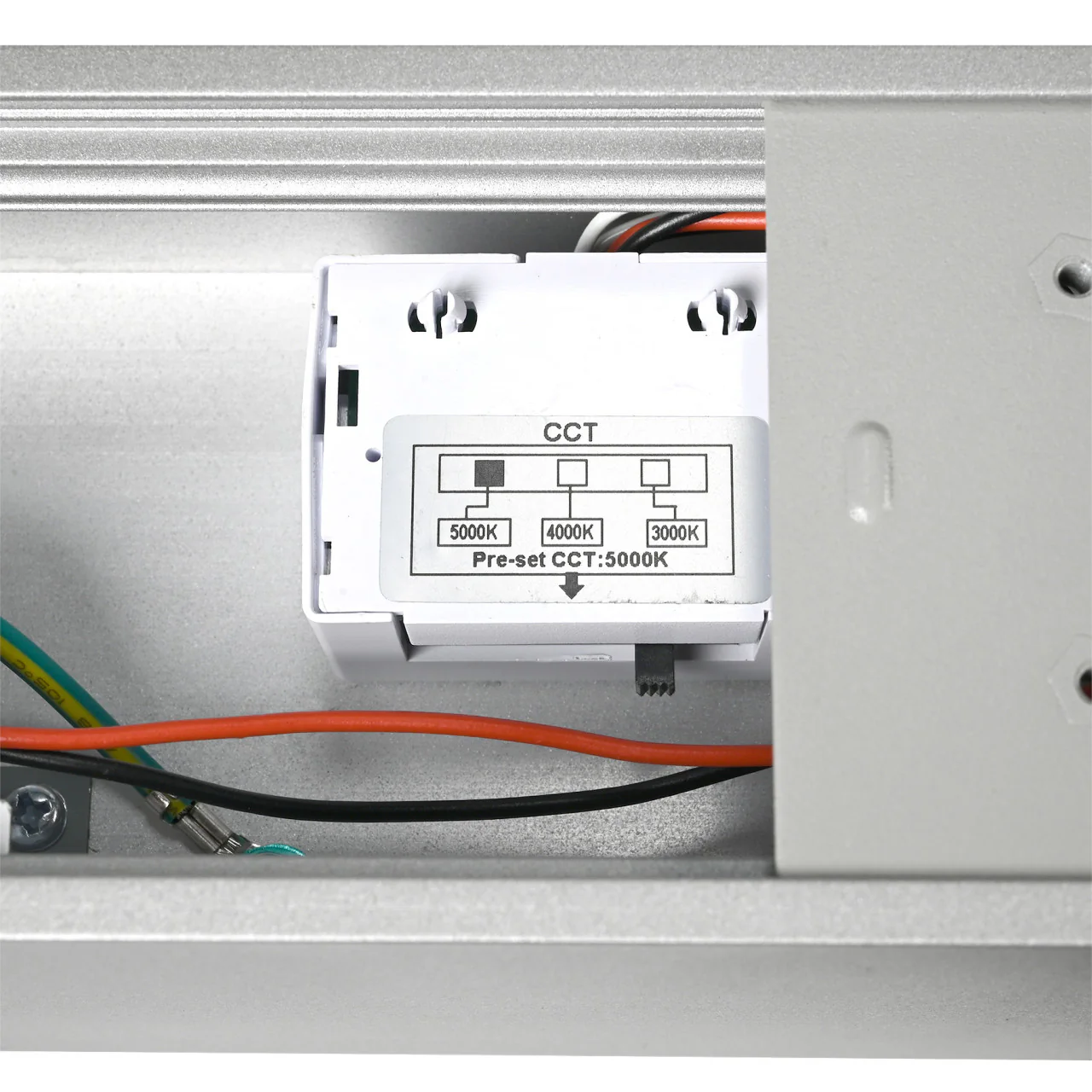 Wall Mount LED 4ft. Linear Light - 40 Watt - Color Tunable 3000K/4000K/5000K - Silver Lamp Body - LumeGen - Image 7