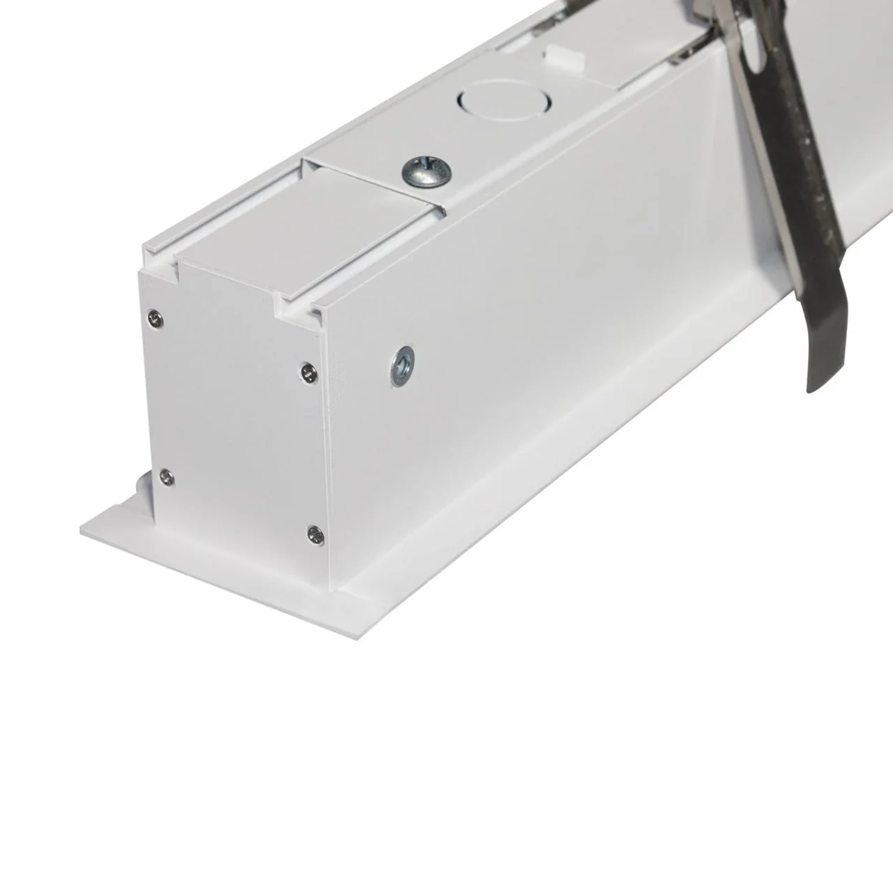 4ft. LED Recessed Linear Strip Light - 40W - Color Tunable 30K/40K/50K - White Finish - LumeGen - Image 4