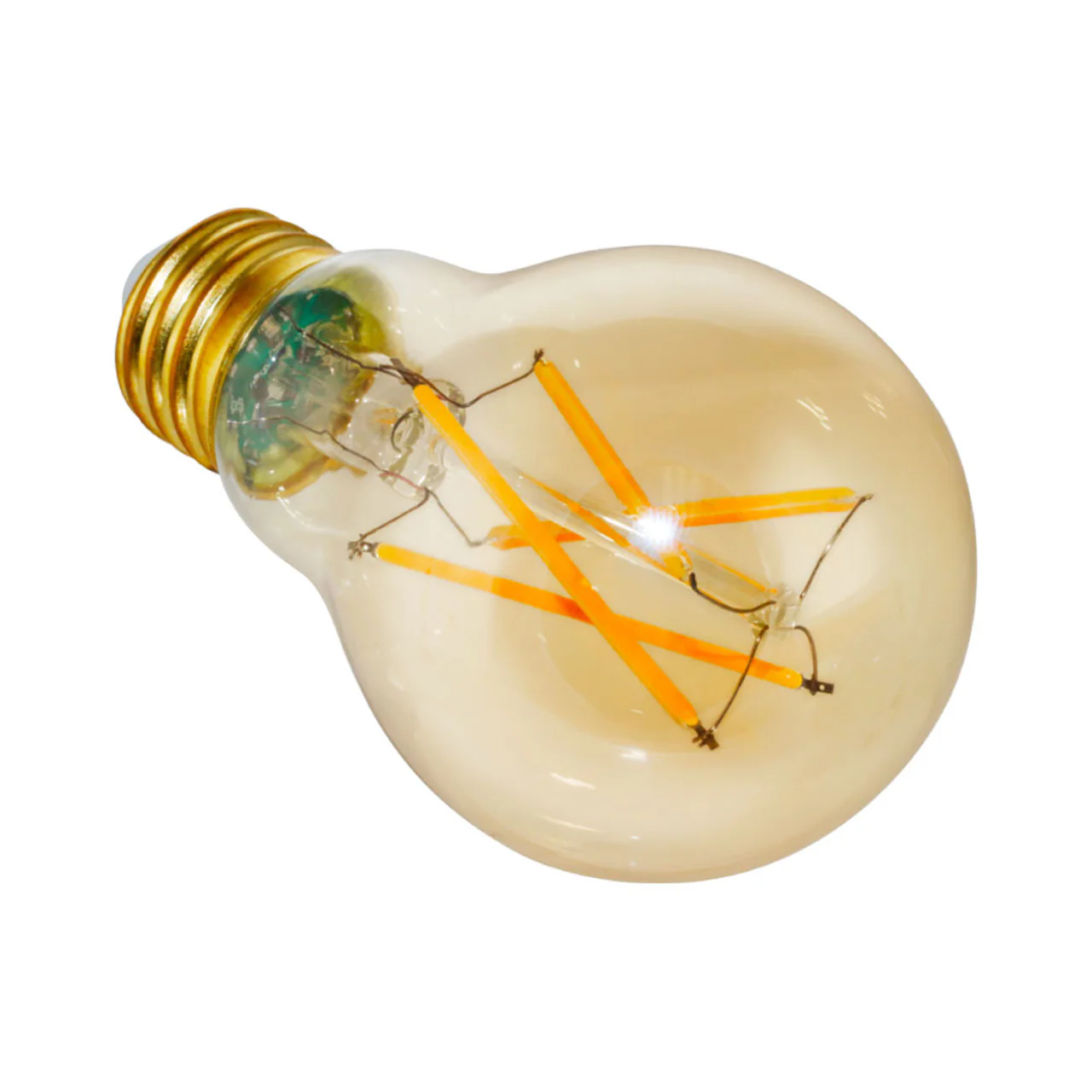 LED A19 Amber Filament - 7W - Dimmable - 40W Equiv - 600 Lumens - 2200K - Euri Lighting - Image 3
