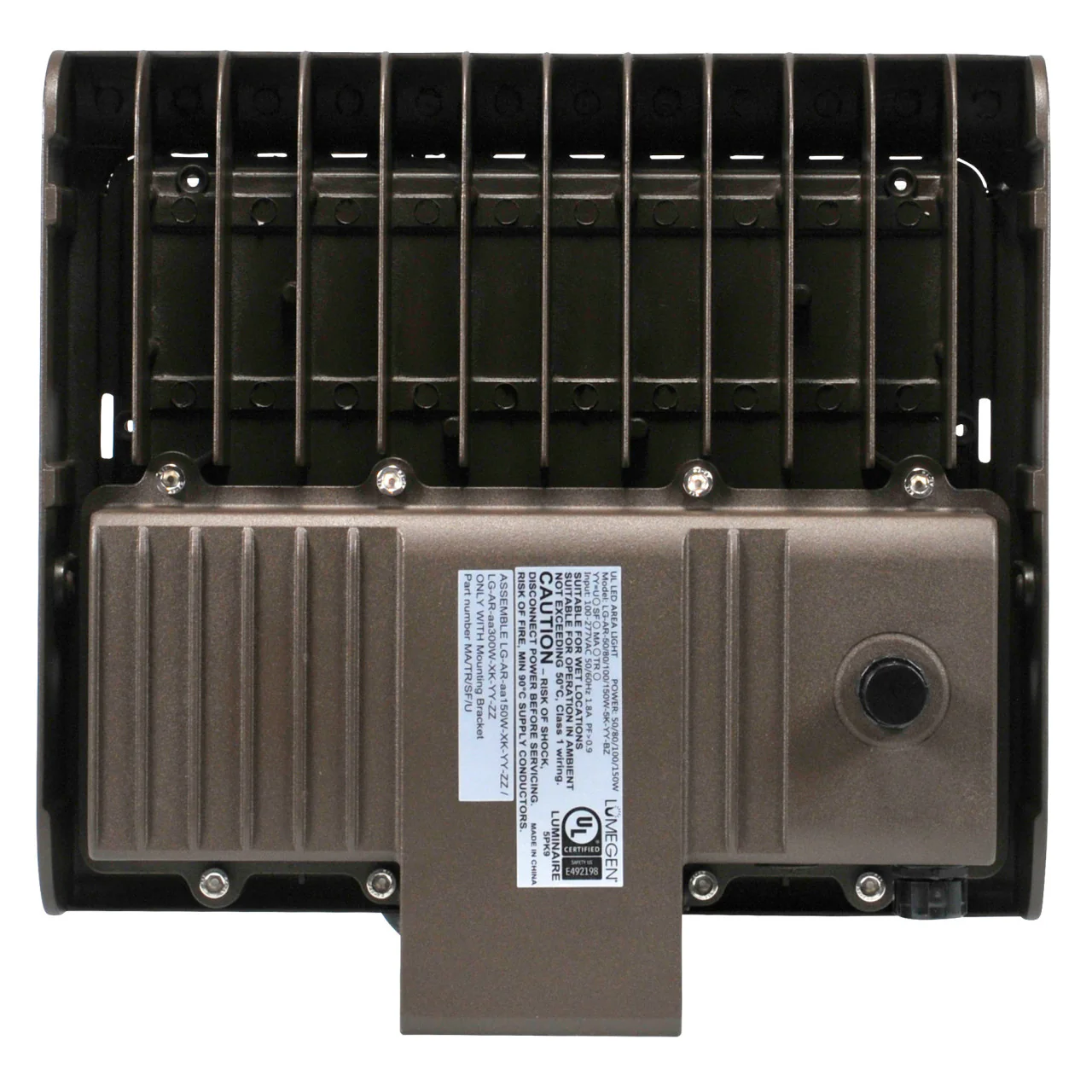 LED Wattage Tunable Area Light w/ Built-In Photosensor - 50W/80W/100W/150W - 5000K - Image 8
