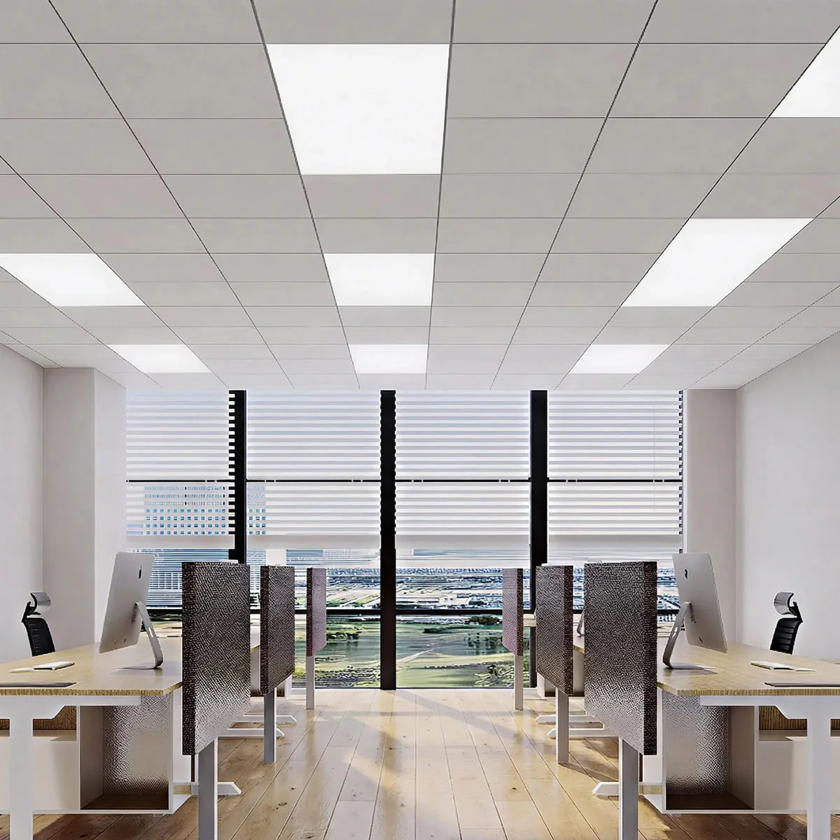 LED Backlit Panel Light 120-277V 50W 6500 Lumens ETL DLC Premium | 2x4FT Sensor Base - Image 7