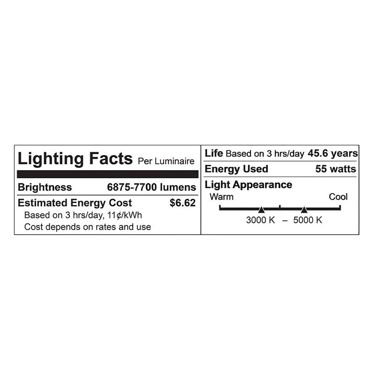 LED Color Tunable Garage Canopy Light - 55W - 7700 Lumens - 3000K/4000K/5000K - Euri Lighting - Image 8