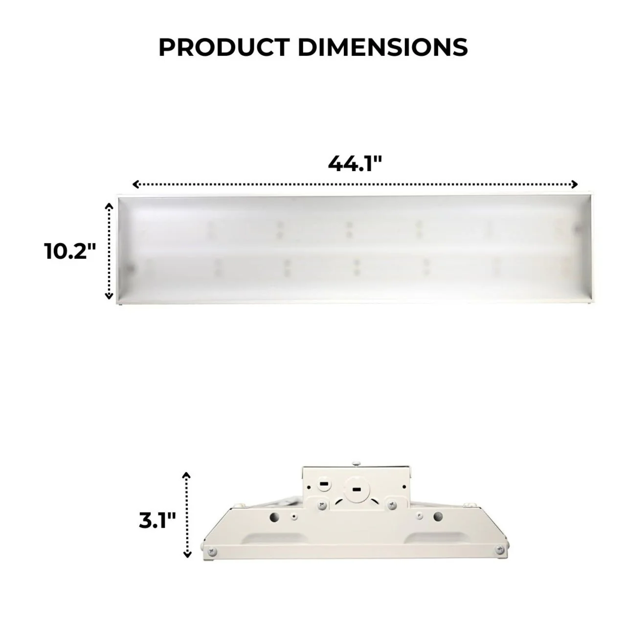 LED Linear High Bay - 360W - 54,000 Lumens - 4000K/5000K - LumeGen - Image 3