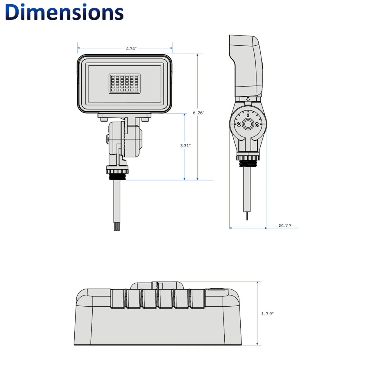 LED Contractor Prime Flood Light - 15W - 3000K - Keystone - Image 2