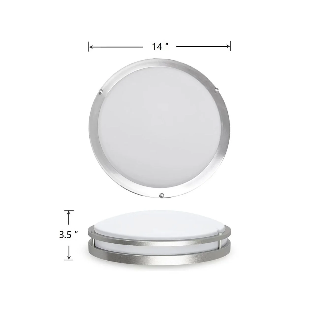 14in LED Double Ring Round Flush Mount Light - 28W - 1700 Lumens - Color Selectable - Energetic Lighting - Image 10