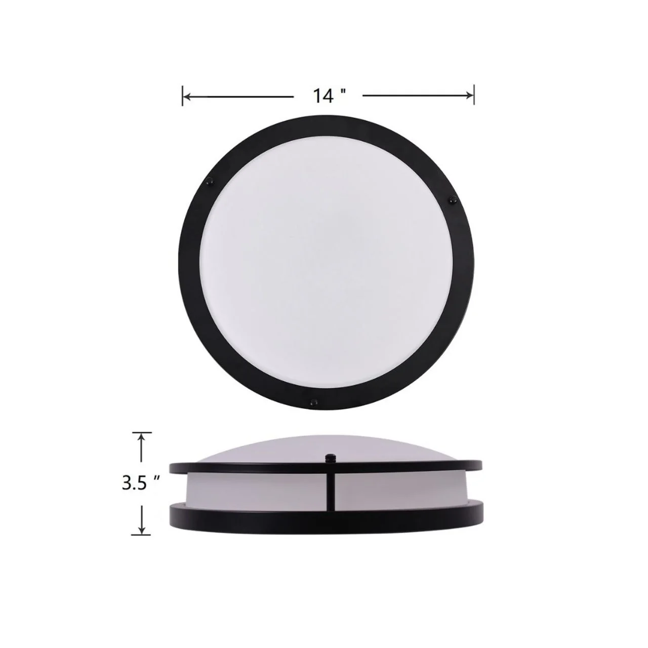 14in LED Double Ring Round Flush Mount Light - 28W - 1700 Lumens - Color Selectable - Energetic Lighting - Image 9