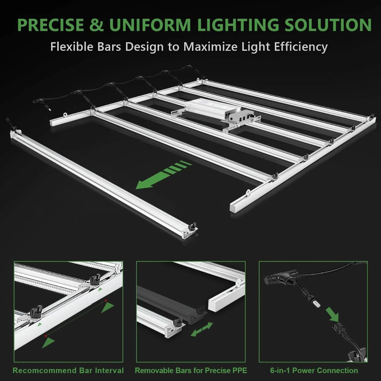 LED Full Spectrum Adjustable Indoor Grow Light - 480W - Mars Hydro - Image 3
