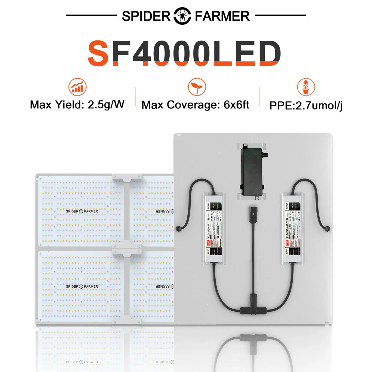 LED Full Spectrum Indoor Grow Light - 450W - Spider Farmer - Image 8