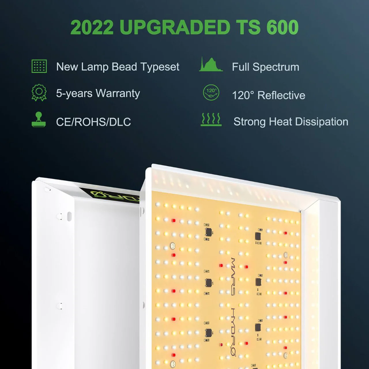 LED Full Spectrum Indoor Grow Light Panel - 100W - Mars Hydro - Image 5
