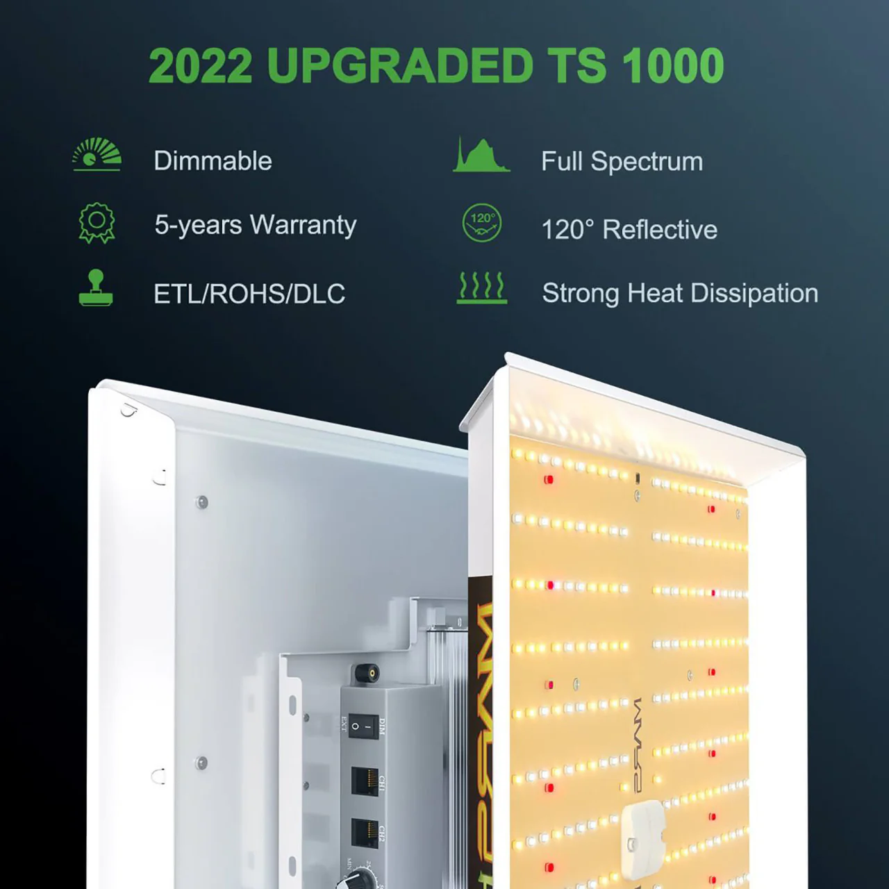 LED Full Spectrum Indoor Grow Light Panel - 150W - Mars Hydro - Image 4