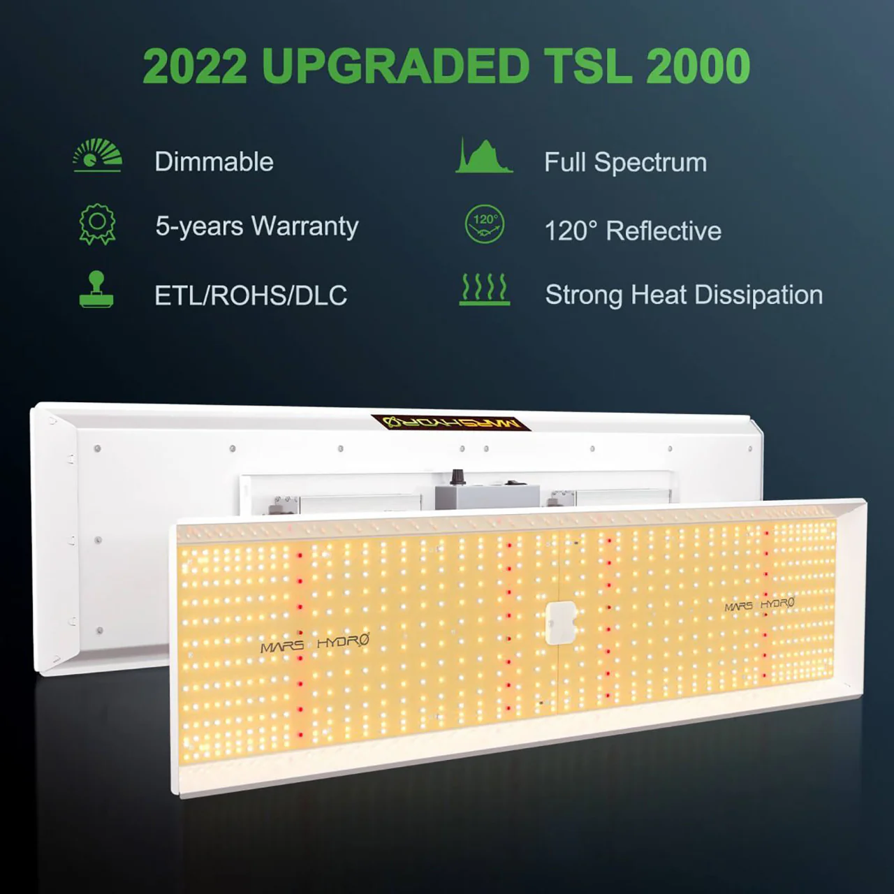 LED Full Spectrum Indoor Grow Light Panel - 300W - TSL - Mars Hydro - Image 4