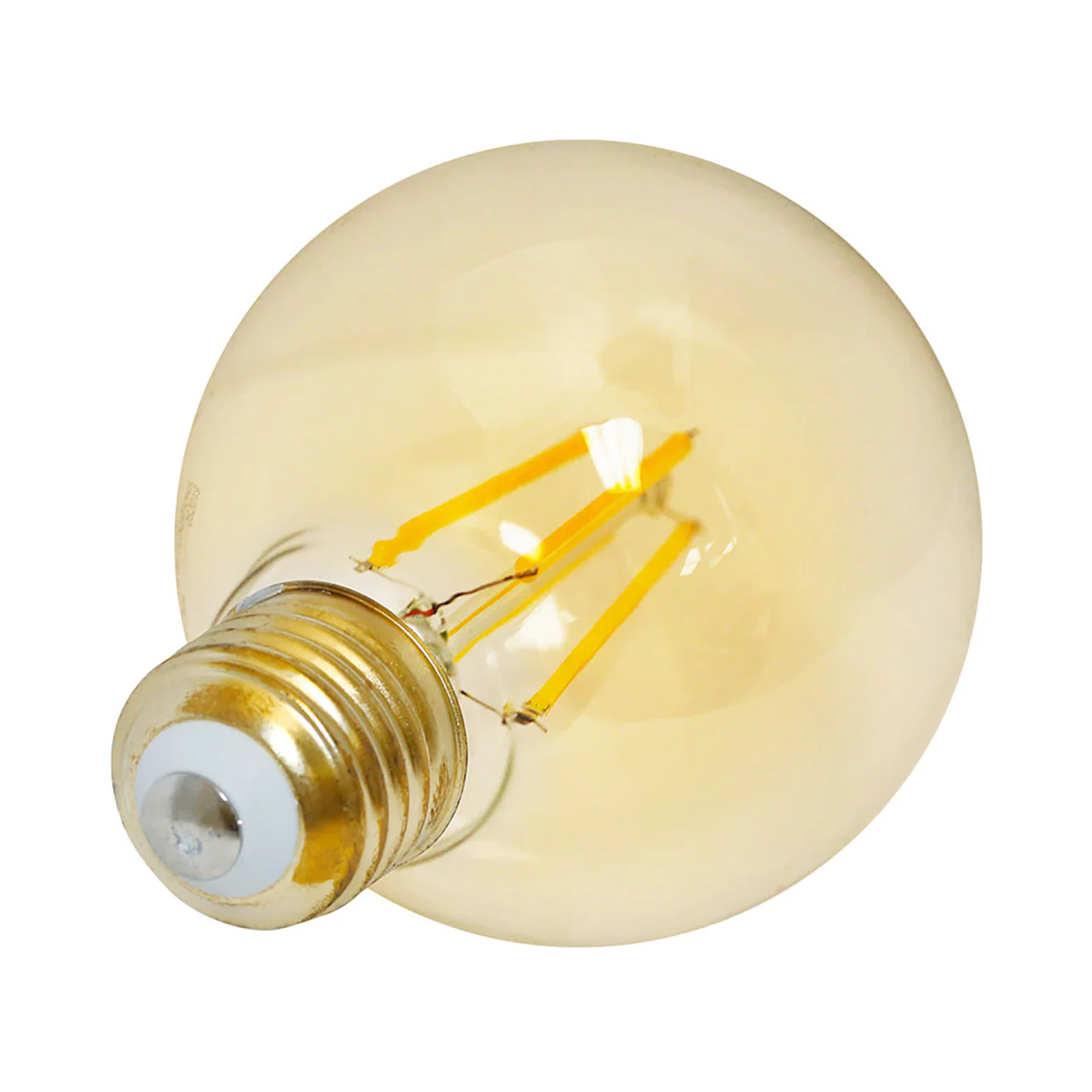 LED G25 Amber Filament - 7W - Dimmable - 75W Equiv - 600 Lumens - 2200K - Euri Lighting - Image 2