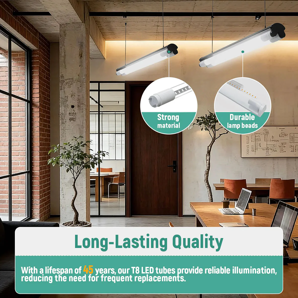 LED Glass Tube Type B 120-277V 2100/2250 Lumens UL Listed | 15W/18W 4FT Clear/Milky - Image 12