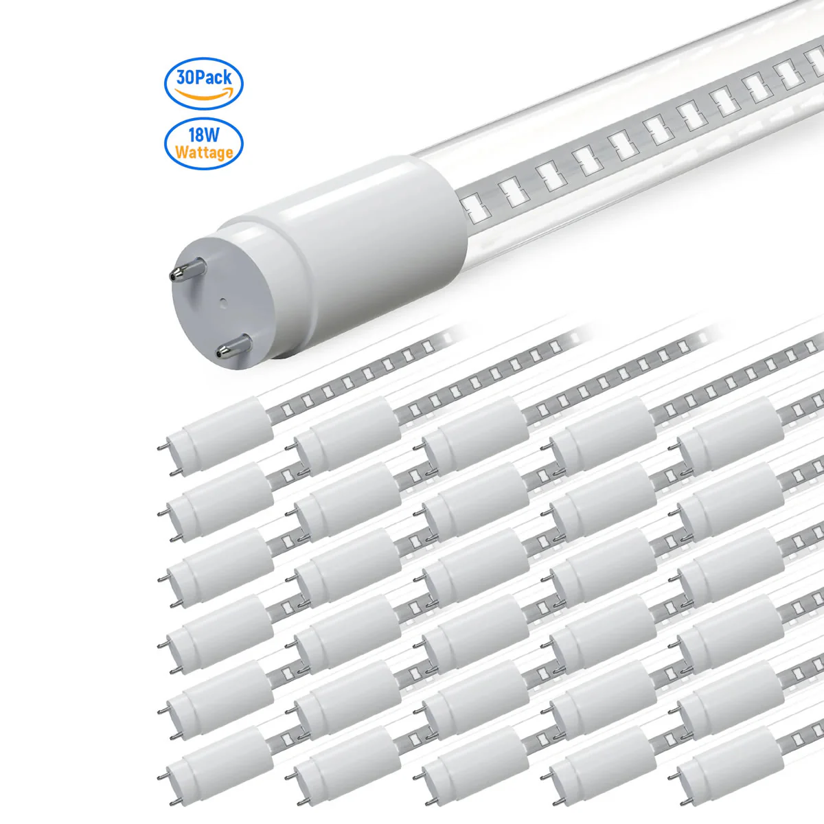 LED Glass Tube Type B 120-277V 2100/2250 Lumens UL Listed | 15W/18W 4FT Clear/Milky - Image 5