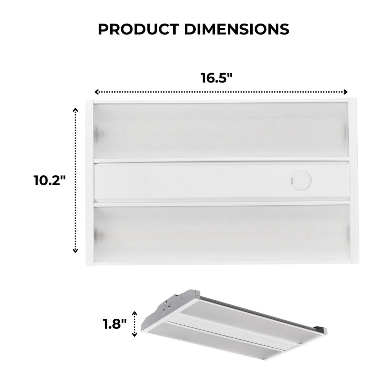 LED Linear High Bay - 135W - 20,250 Lumens - 4000K/5000K - LumeGen - Image 3