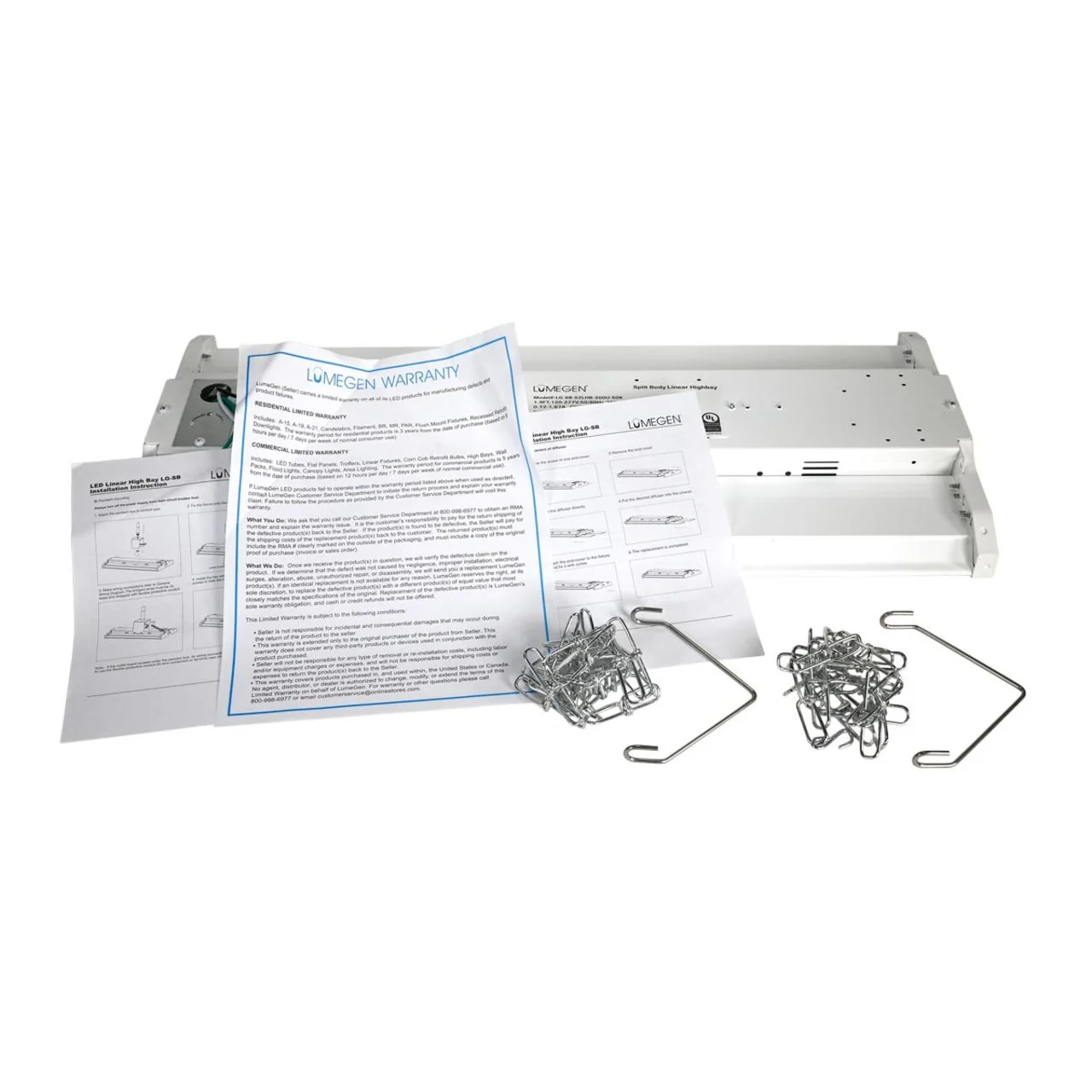 LED Linear High Bay - 200W - 30,000 Lumens - 4000K/5000K - LumeGen - Image 5