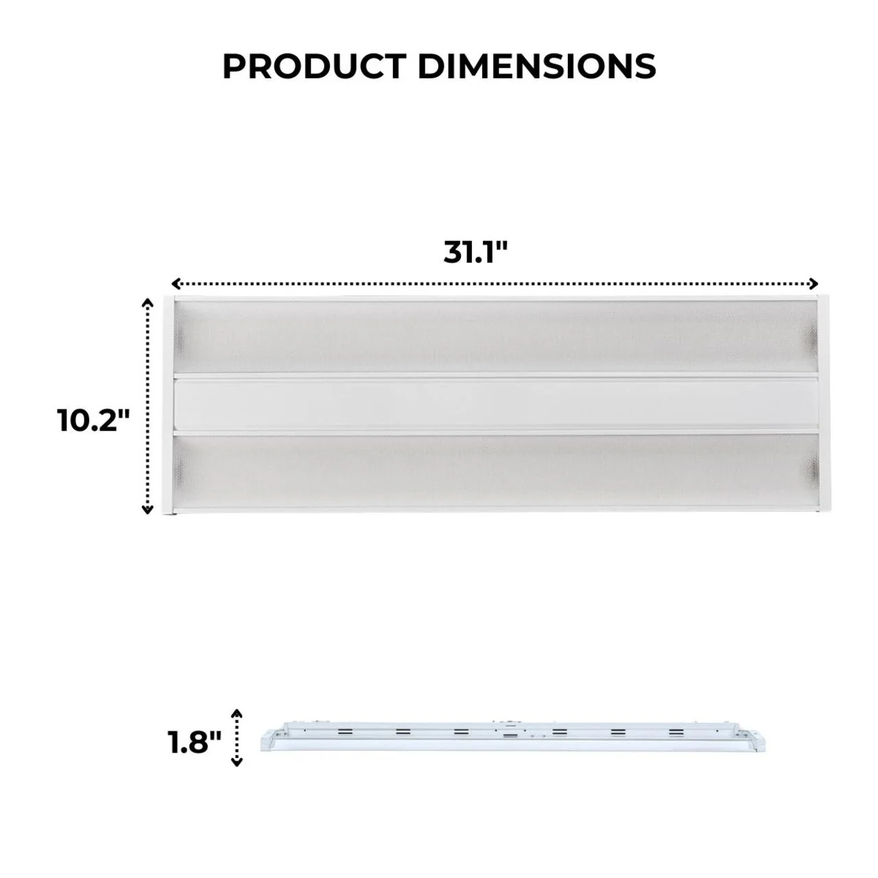 LED Linear High Bay - 270W - 40,500 Lumens - 4000K - PIR Motion Sensor - LumeGen - Image 6