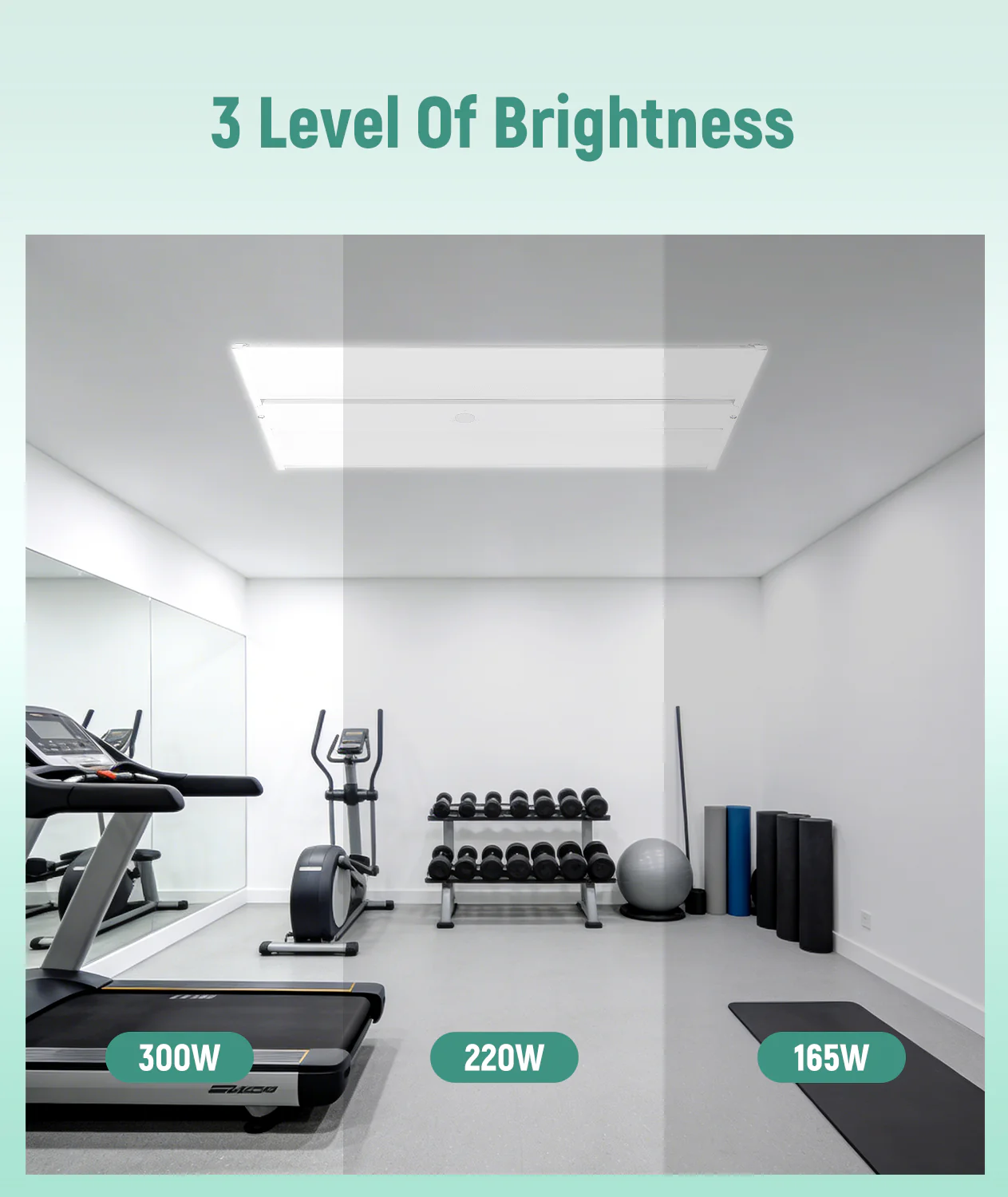 LED Linear High Bay - 2ft - 24,750 Lumen Max - Wattage Adjustable 165W/150W/130W - Color Tunable 40K/50K - Sensor Base - Image 8