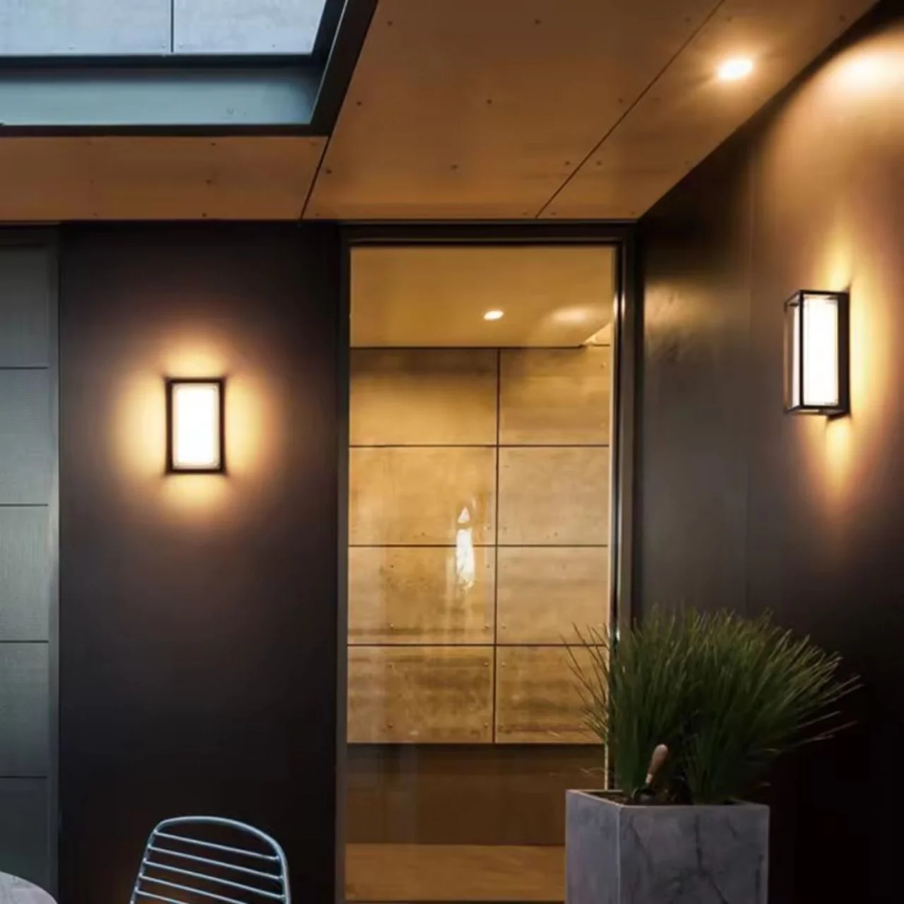 LED Modern Frame Wall Light - Indoor or Outdoor - 15W - 1200 Lumens - Color Tunable - Black Finish - LumeGen - Image 5