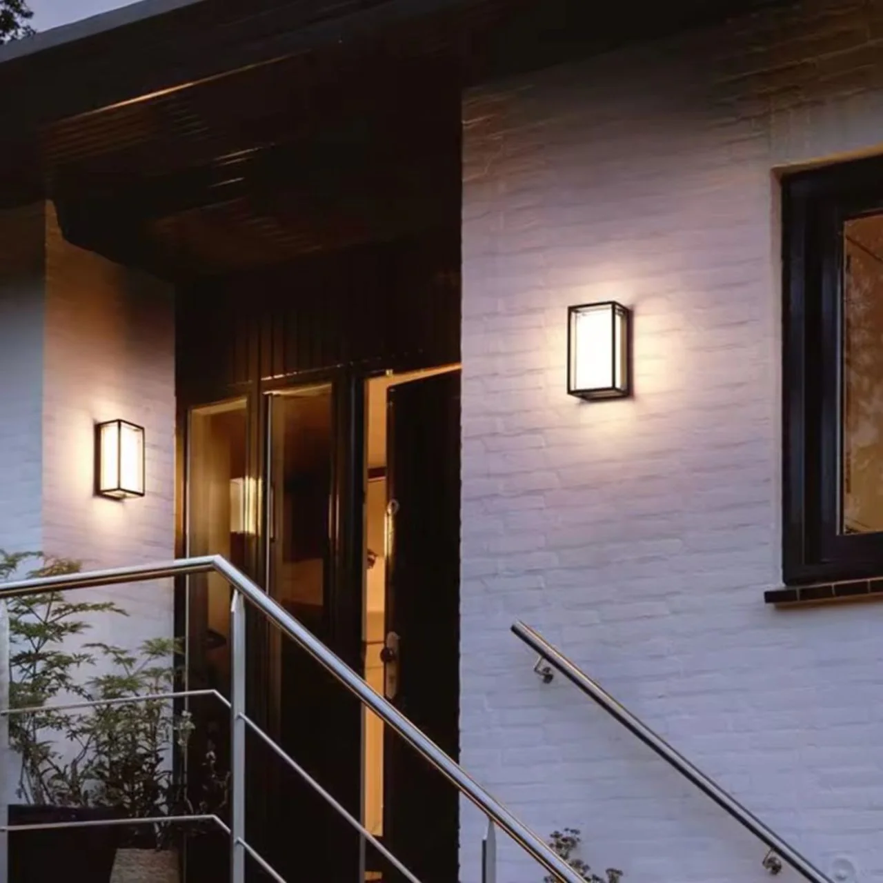LED Modern Frame Wall Light - Indoor or Outdoor - 15W - 1200 Lumens - Color Tunable - Black Finish - LumeGen - Image 6