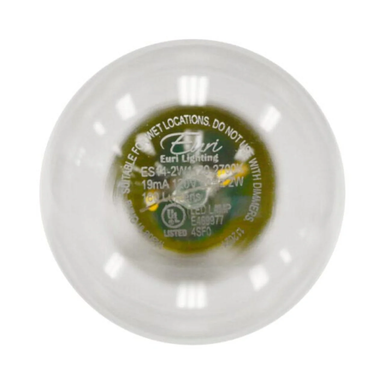 LED S14 Filament Bulb - 2W - 180 Lumens - 2700K - Euri Lighting - Image 4