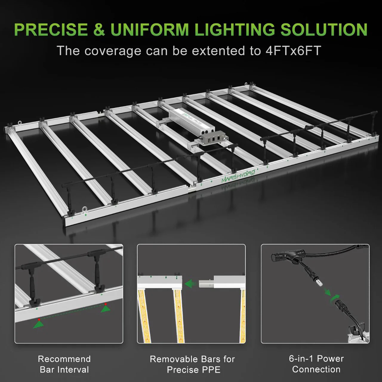 LED Scalable Full Spectrum Indoor Grow Light - 1000W - Mars Hydro - Image 7