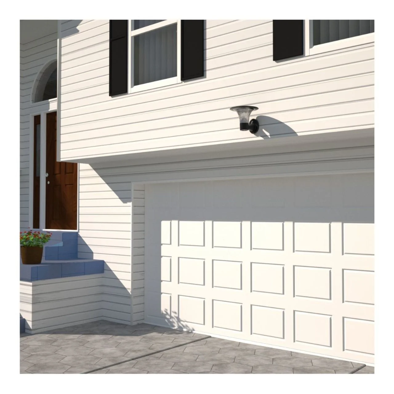 Solar LED Diamond Wall Light - 2200 Lumens - Dual Color Temperatures - LumeGen - Image 5