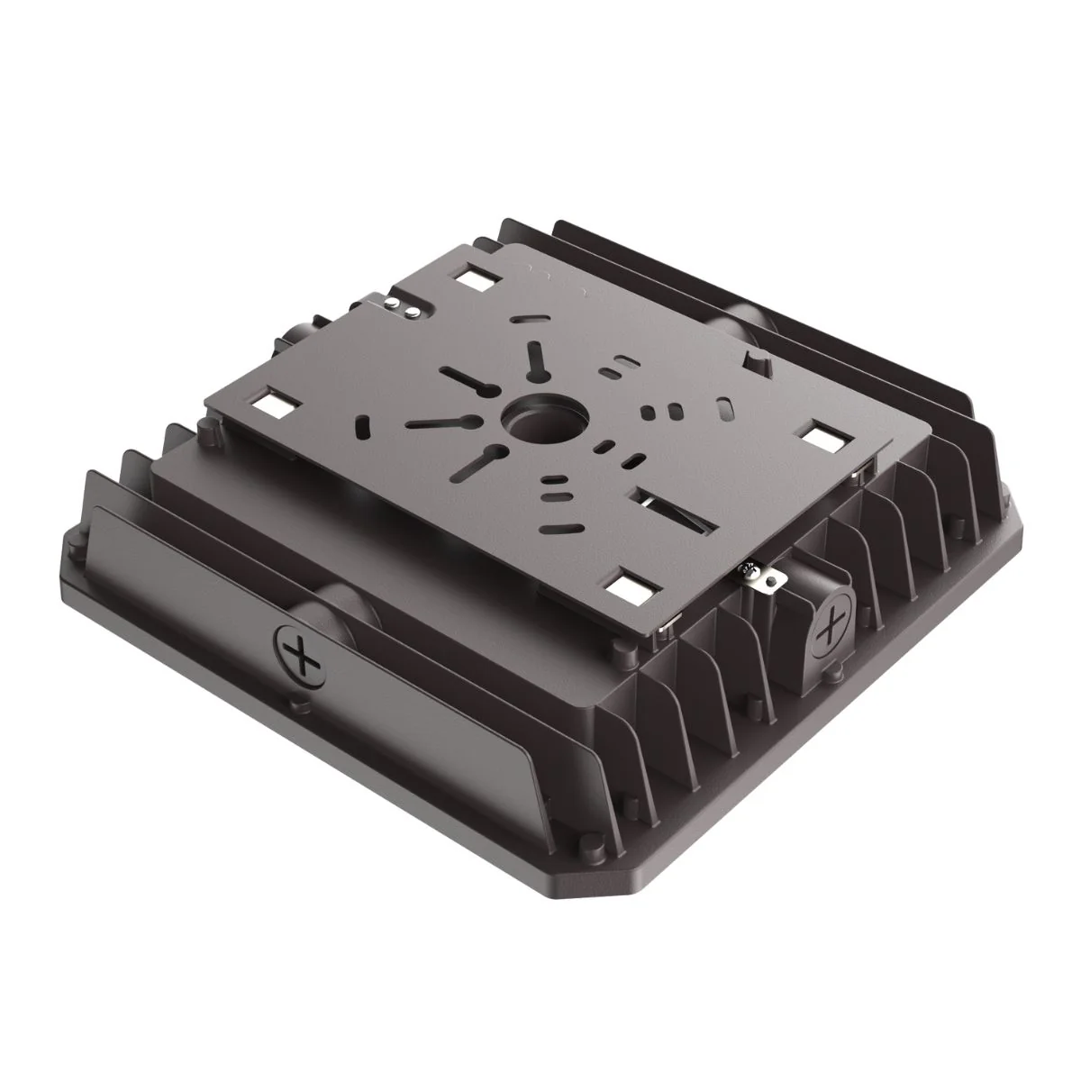 LED Square Canopy Light With Sensor Base - Wattage Adjustable up to 75W - 3 Color Adjustable - Image 4