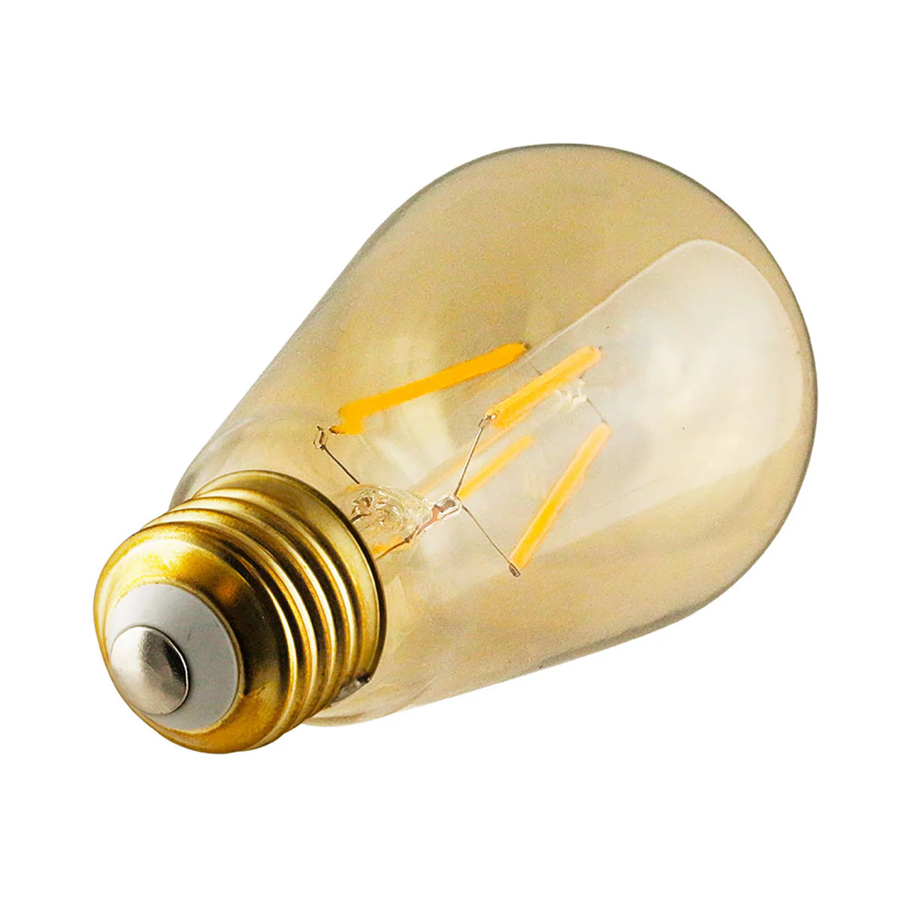 LED ST19 Amber Filament - 5.5W - Dimmable - 60W Equiv - 500 Lumens - 2200K - Euri Lighting - Image 2